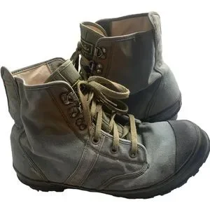 Cabelas Canvas Hunting Fishing Boots Men SZ 7 Steel Shank Outdoor Utility Lugged CABELA main image 3